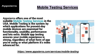 Mobile Testing Services