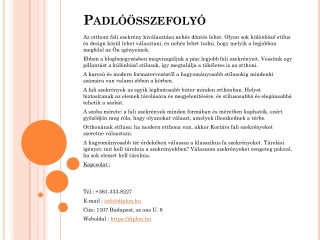 Padlóösszefolyó