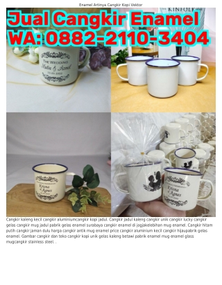 088ᒿ·ᒿll0·3404 (WA) Gelas Jadul Kaleng Harga Cangkir Mug