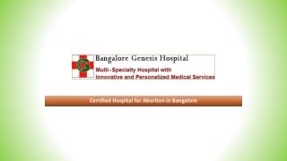 Abortion Clinic Bangalore