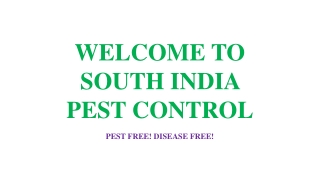 Mosquito Control in Goa