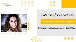 Hallelujah Hochzeitssängerin - Steffi Mira