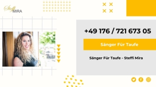 Sänger Für Taufe - Steffi Mira