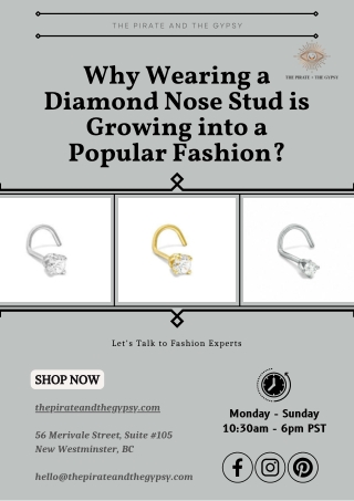 The Popularity of Diamond Nose Studs in New Westminster