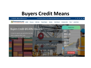 Buyers Credit Means