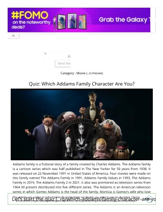 Quiz: Which Addams Family Character Are You?