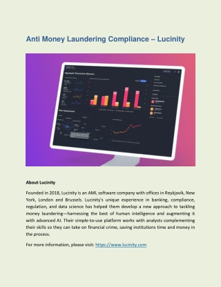 Anti Money Laundering Compliance – Lucinity