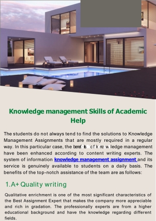 Knowledge management Skills of Academic Help