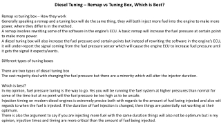 Diesel Tuning – Remap vs Tuning Box, Which is Best