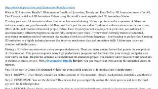 3DAnimation Bundle Review