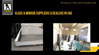 Glass & Mirror Suppliers & Dealers in UAE