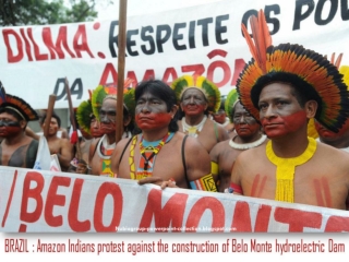 2013 Brazil - Indigenous Protest against Belo Monte Dam