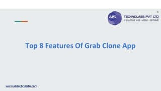 Top 8 Features Of Grab Clone App