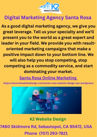 Digital Marketing Agency Santa Rosa