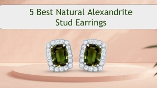 Best Natural Alexandrite Stud Earrings