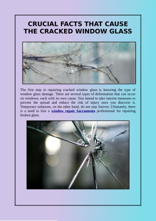 How to Handle Cracked Window Panes