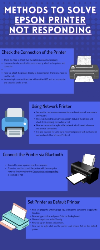 Methods to Solve Epson Printer Not Responding