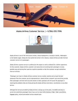 Alaska Airlines Customer Service