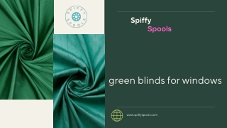Buy Premium Green Window Blinds online