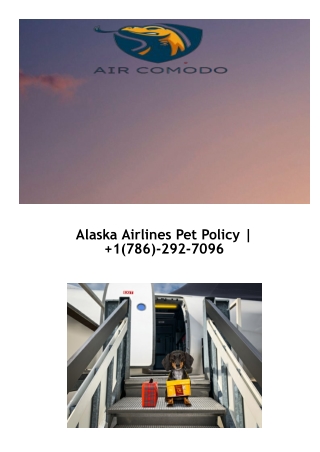 Alaska Airlines Pet Policy