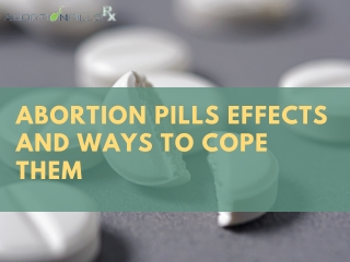 Abortion pills effects and ways to Cope them  (1)