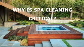 Why is Spa Cleaning Critical?