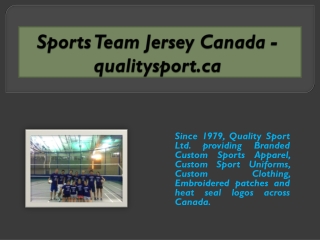 Sports Team Jersey Canada - qualitysport.ca