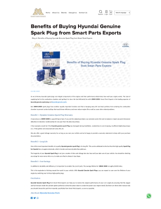Hyundai genuine spark pplug 18848-10080