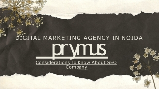 Considerations To Know About SEO Company