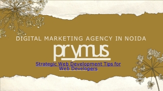 Strategic Web Development Tips for Web Developers