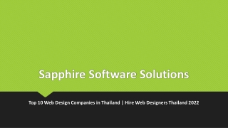 Top 10 Web Design Companies in Thailand-Hire Web Designers Thailand 2022