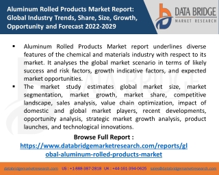 Aluminum Rolled Products Market