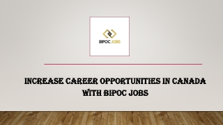 Increase Career Opportunities in Canada with BIPOC Jobs