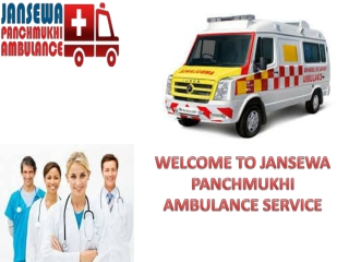 Choose Jansewa Panchmukhi Road Ambulance in Railway Station and Koderma for a Safe Transfer