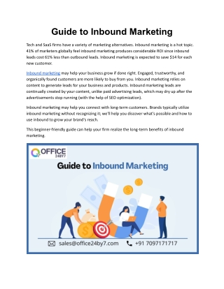 Guide to Inbound Marketing