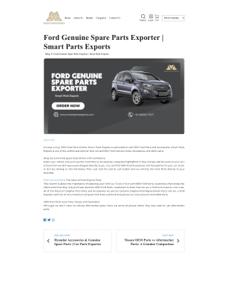 Ford genuine parts