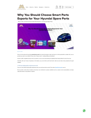 Hyundai spare parts