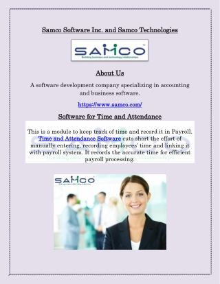 Time and Attendance Software