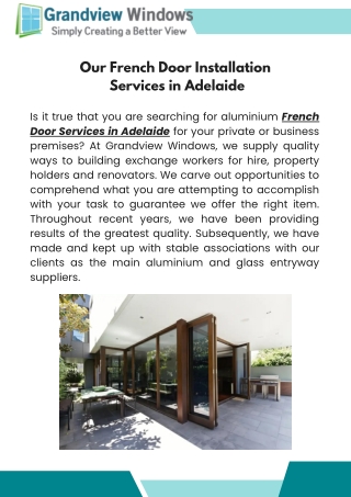 French Door Adelaide