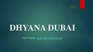 DHYANA DUBAI- Yoga Studio in Dubai, UAE