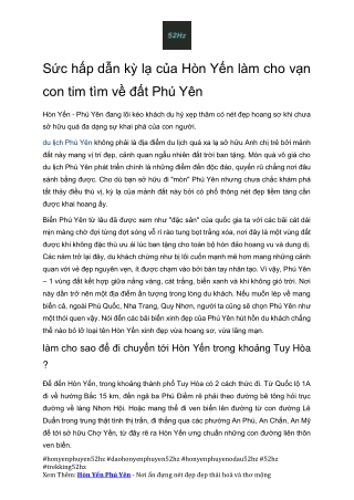 Cam Nang Chinh Phuc Hon Yen Phu Yen 52hz