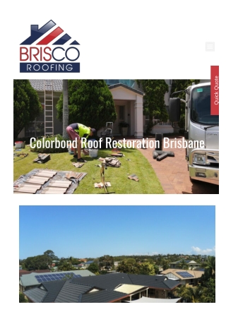 Colorbond Roof Restoration Brisbane