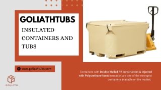 Goliath tubs -Plastic fish storage boxes