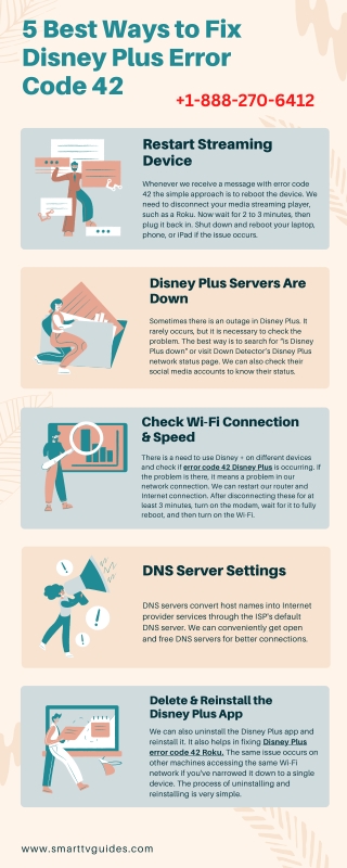 5 Best Ways To Fix Disney Plus Error Code 42 |  1-888-270-6412