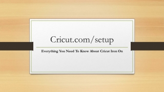 cricut.com/setup