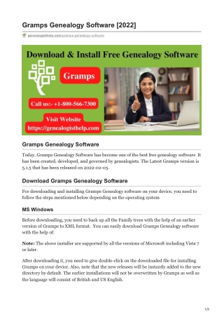 Gramps Genealogy Software | Download, Install & Reviews