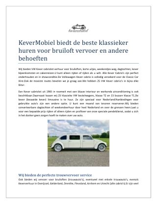 Trouwvervoer