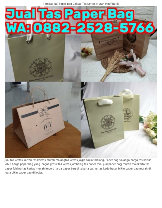 088ᒿ·ᒿ5ᒿ8·5ᜪϬϬ (WA) Jual Tas Kertas 160 Gr Jual Paper Bag 40 Cm