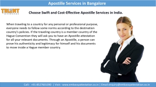 Get Solution for Apostille Services in Bangalore