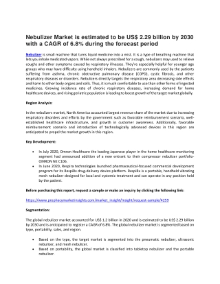 Nebulizer Market